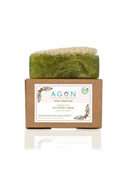 Agon El Yapımı Doğal Kabak Lifli Sabun Zeytinyağı 120 gr