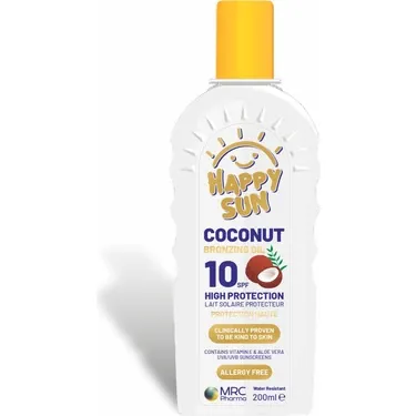 Mrc Pharma Happy Sun Coconut Güneş Yağı SPF10 200 ml