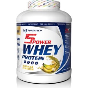 Powertech 5power Whey Protein Tozu Muz Aromalı 72 Servis 2160 gr