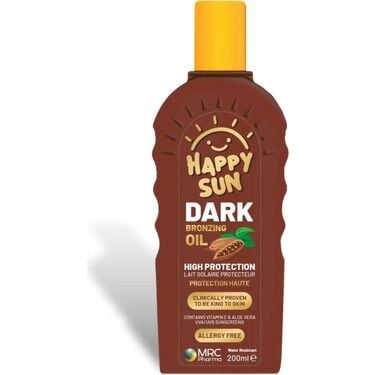 Mrc Pharma Happy Sun Cocoa Dark Güneş Yağı SPF0 200 ml