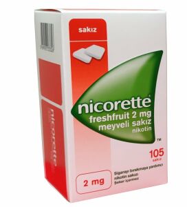 Nicorette Freshfruit 2 mg Meyveli Sakız 105 Adet