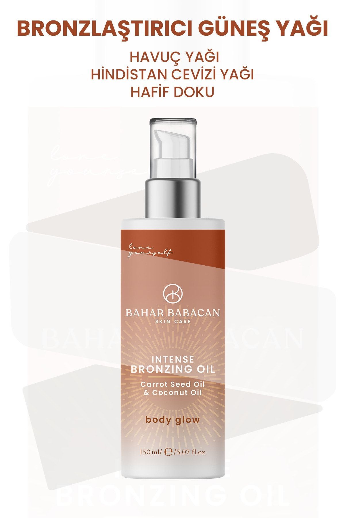Bahar Babacan Yoğun Bronzlaştırıcı Güneş Yağı 200 ml