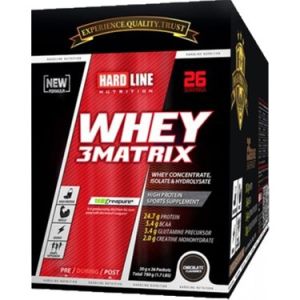 Hardline Whey 3 Matrix Çikolata 30 gr - 26 Adet