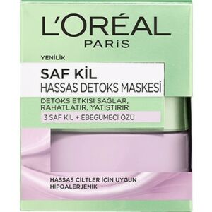 L'oreal Paris Saf Kil Hassas Detoks Maskesi 3 Saf Kil Ebegümeci Özü 50 ml