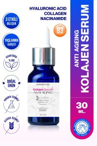 Biobellinda 3 Etkili Yaşlanma Karşıtı Anti Aging Kolajen Serum 30 ml