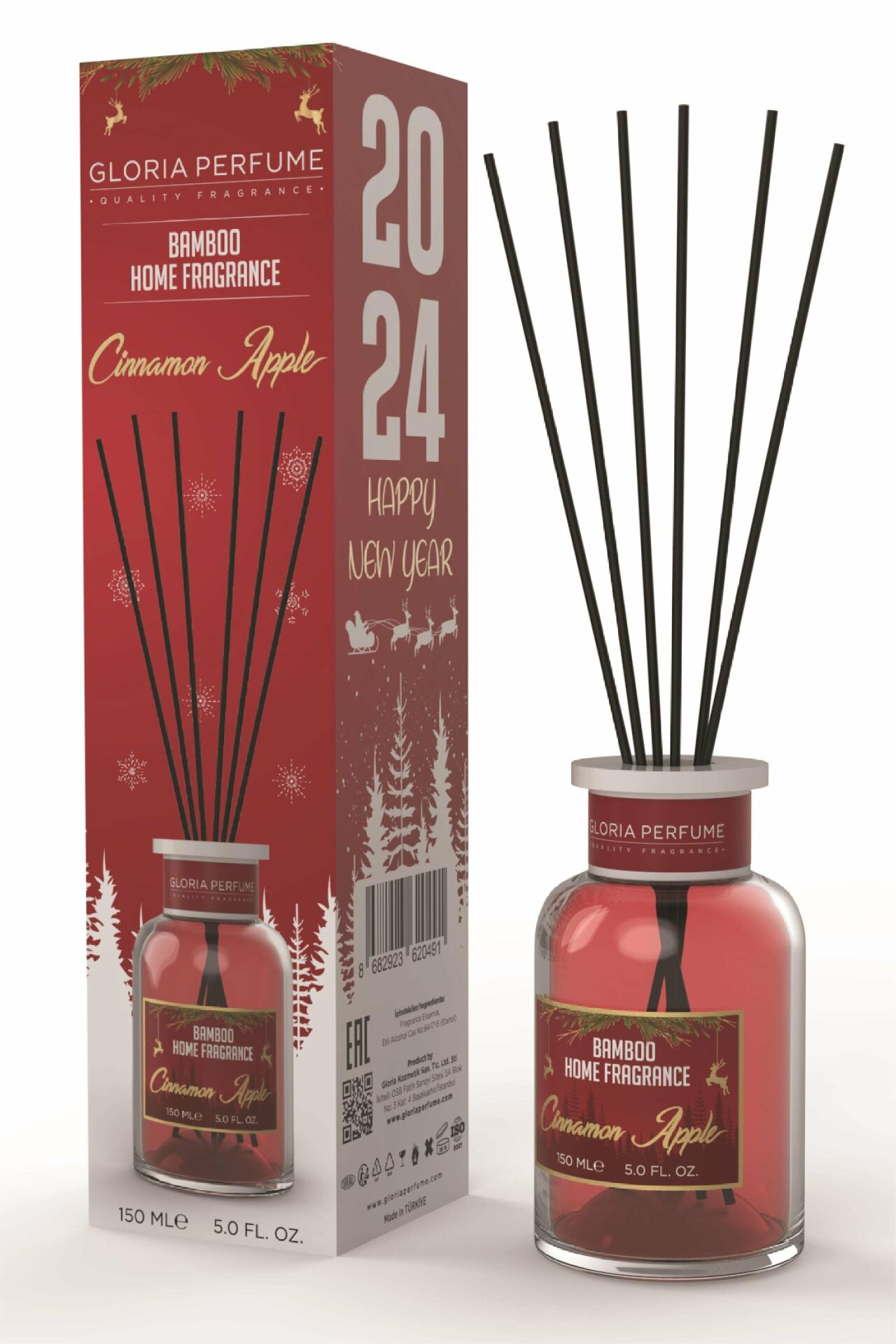 Gloria Home Cinnamon Apple Bambu Cubuklu Oda Kokusu 150 ml