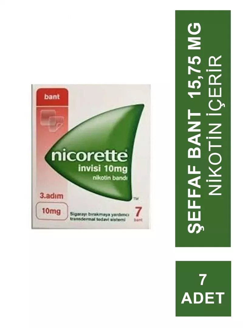 Nicorette Invisi 3.Adım 10 mg Bandı 7 Bant