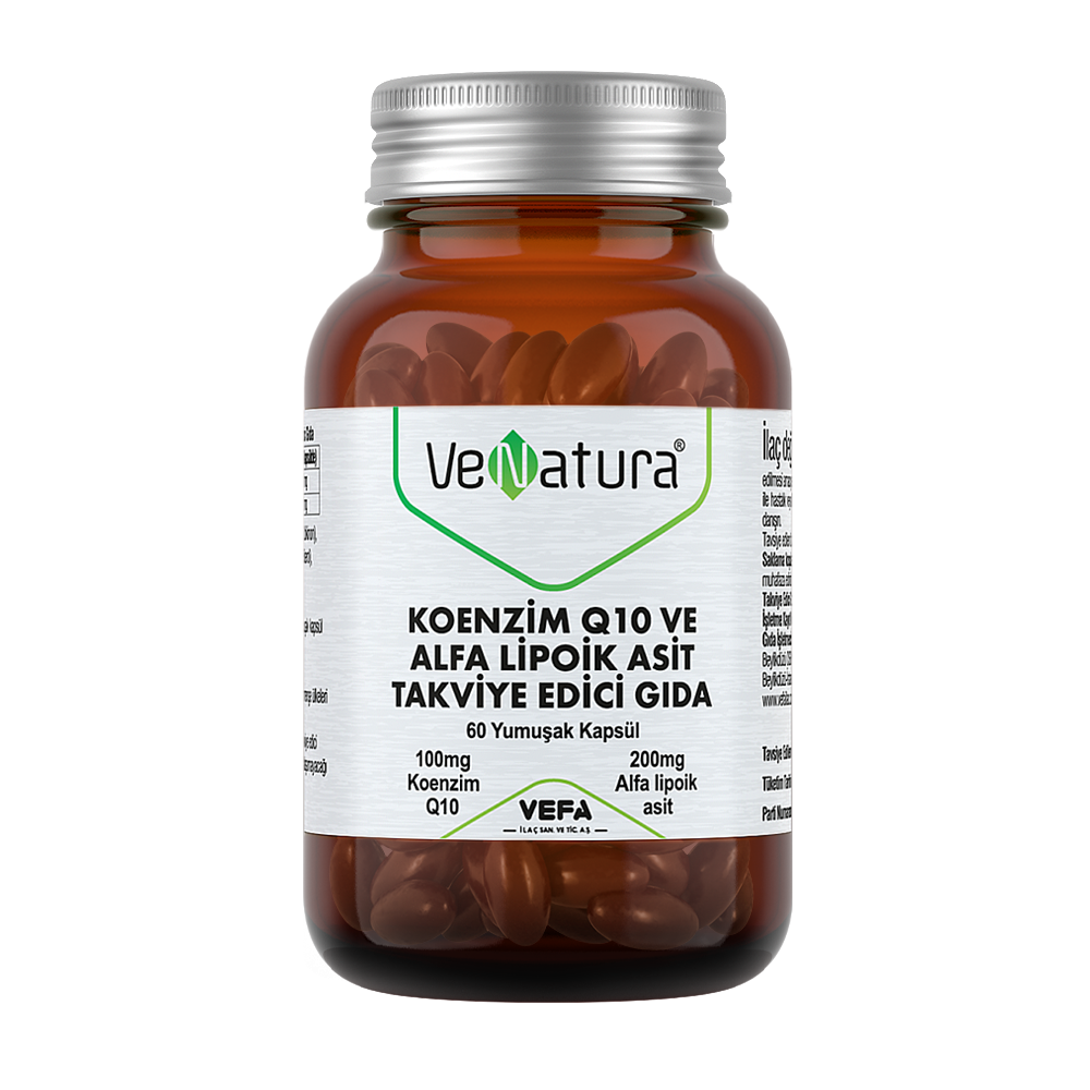 Venatura Koenzım Q10 Alfa Lıpoık Asıt 60 Kapsul