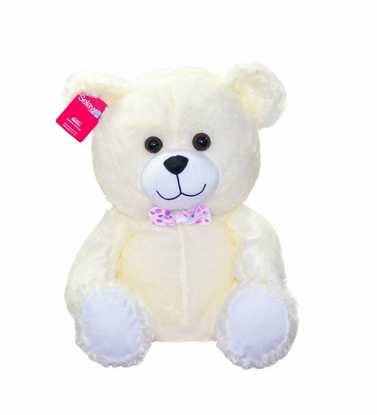 Selay Oyuncak Oturan Peluş Ayı Ekru 37 cm