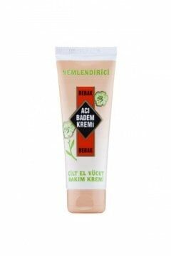 SKT:07/2023 Bebak Acı Badem Kremi  70ml Nemlendirici Cilt Bakım Kremi tüp