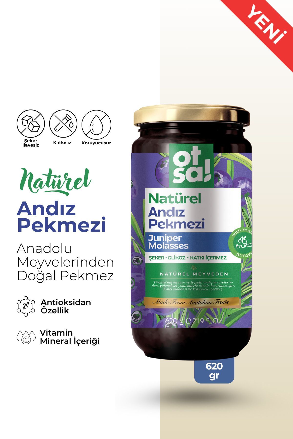 Otsa Natürel Andız Pekmezi 620 gr