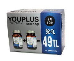 06/2021 Youplus Daily Omega-3 Balık Yağı 30 Kapsül 2 Al 1 Öde