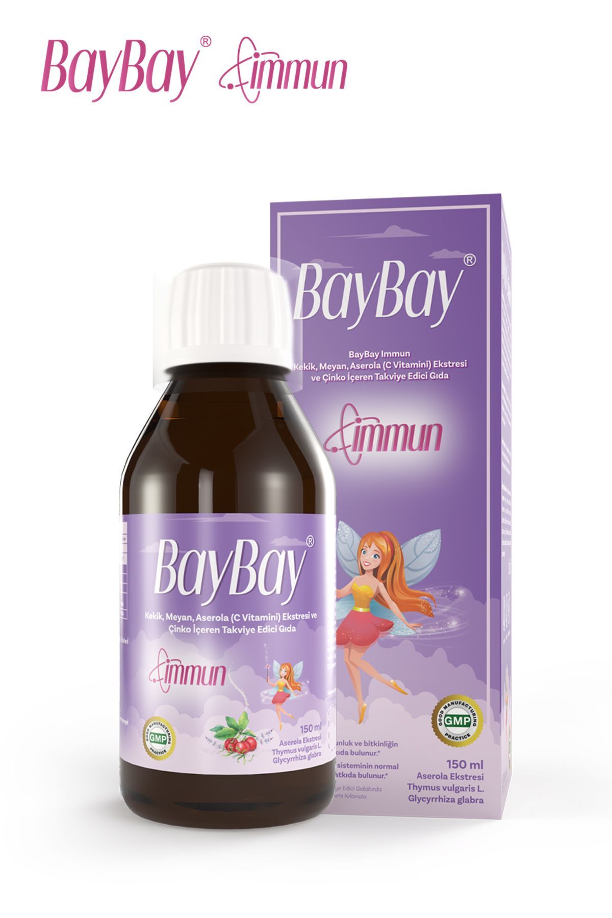 Baybay Immun Kekik Meyan Aserola İçeren Sıvı 150 ml