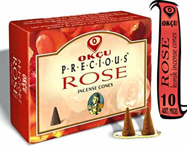 Hem Tütsü Gül Kokulu 10 Konik Tütsü - Rose