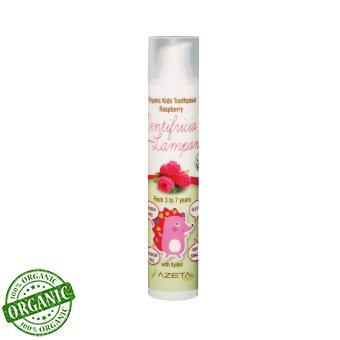 Azetabio Organik Çocuk Diş Macunu-Ahududu 3-7 Yaş 50ml