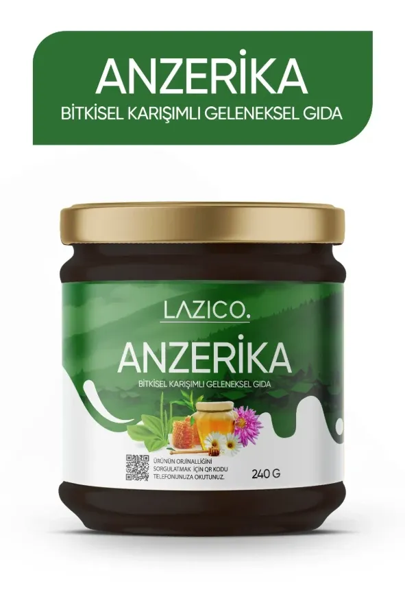 Lazico Anzer Balı Andız Pekmezi Acı Badem Meyan Kökü İçeren Bitkisel Karışımlı Geleneksel Gıda 240 gr
