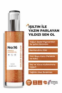 Sinoz Mucizevi Işıltılı Saç ve Vücut Bakım Yağı Parıltılı Nemlendirici Bakım No: 16 100 ml