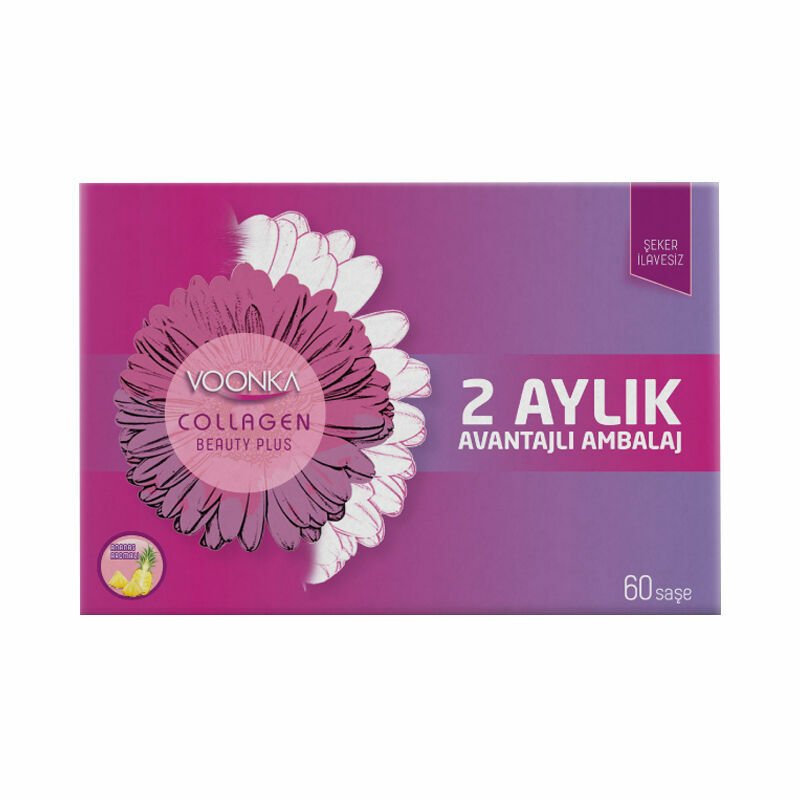 Voonka Collagen Beauty Plus 60 Saşe - 2 Aylık Avantajlı Paket (549 TL Etiketli)