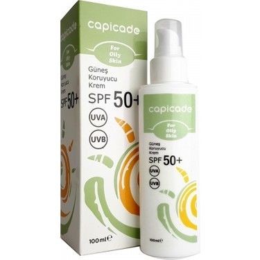 Capicade Güneş Koruyucu Krem Yağlı Ciltler İçin SPF50+ 100 ml