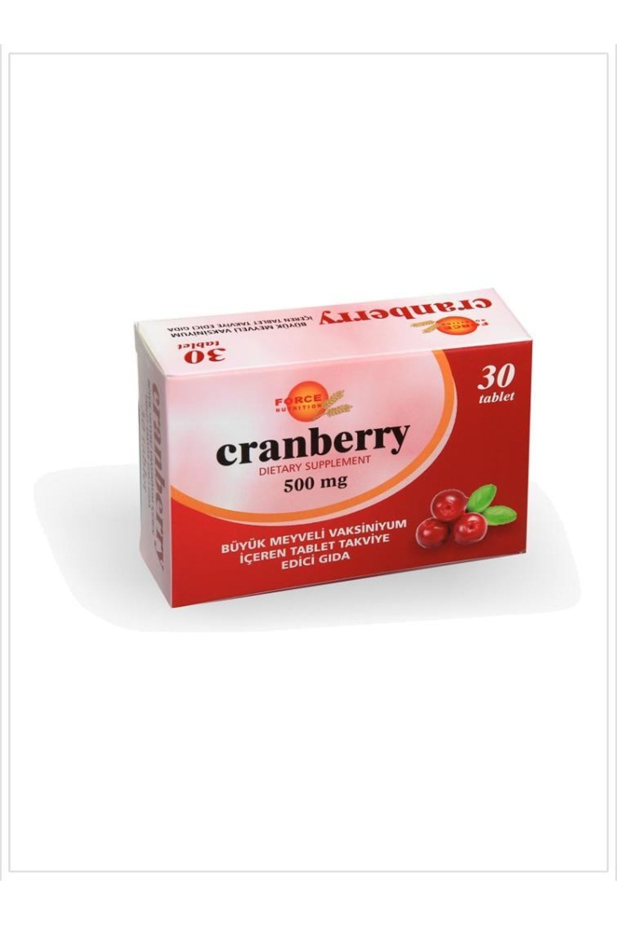 Force Nutrition Cranberry 500 mg 30 Tablet - 3 Adet