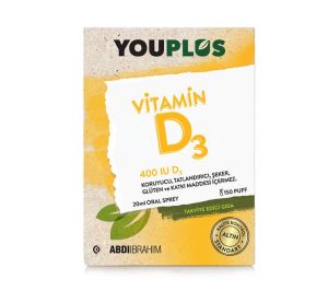 Youplus 400 Iu Vıtamın D3 20 Ml Sprey