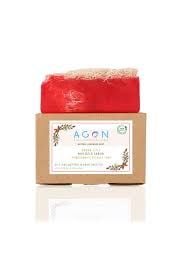 Agon El Yapımı Doğal Kabak Lifli Sabun Nar 120 gr