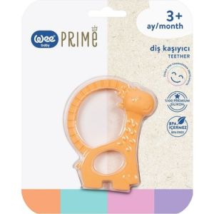 Wee Baby Diş Kaşıyıcı Prime Silikon 3+ Ay - Turuncu