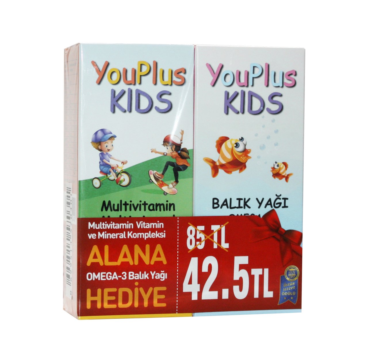 Youplus Kids Multivitamin Mineral 100 ml + Omega-3 Balık Yağı Hediye