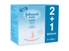 Johnsons Baby Sabun 125Grx3 Sütlü