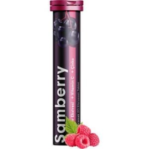 Samberry Kara Mürver Ekstresi Vitamin C Çinko Efervesan Tablet 44 gr Tekli