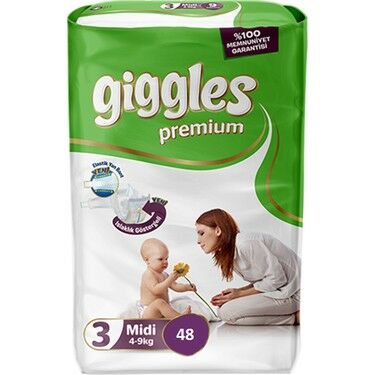 Giggles Premium Eko Midi No: 3 4-9 kg 48'li