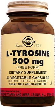 Solgar L-Tyrosine 500 Mg 50 Kapsül