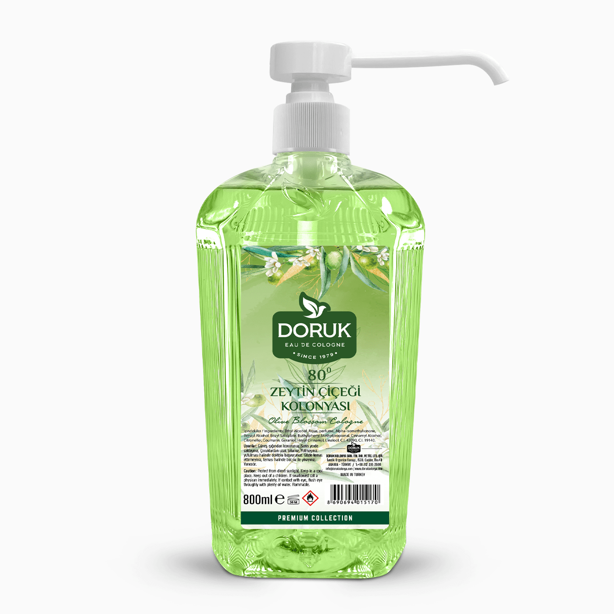 Doruk Sprey Zeytin Çiçeği Kolonyası 800 ml