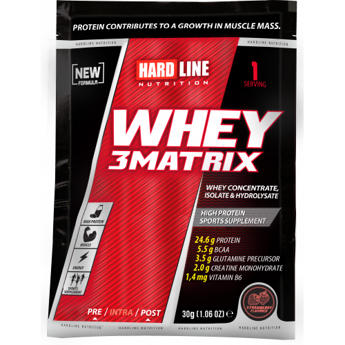 Hardline Nutrition Whey 3 Matrix Çilek 30 gr 1 Adet