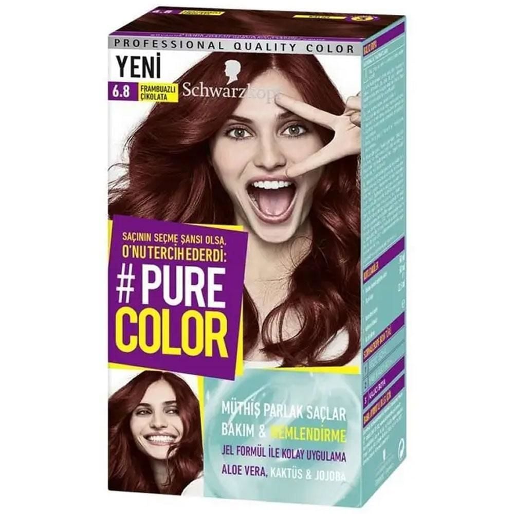 Schwarzkopf Pure Color Saç Boyası - 6.8 Frambuazlı Çikolata