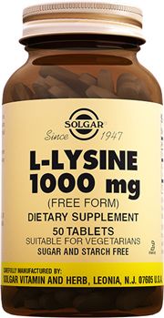 Solgar L-Lysine 1000 Mg 50 Tablet