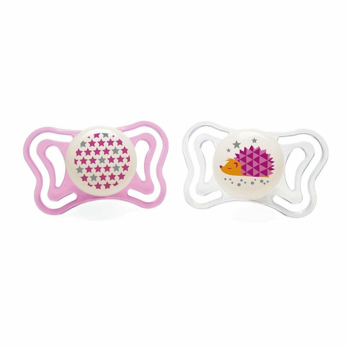 Chicco Pyhsioforma Light Gece Parlayan Silikon Emzik 16-36 Ay 2'li - Kız