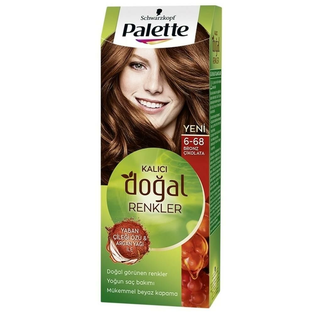 Palette Doğal Renkler Saç Boyası Bronz Çikolata 6-68