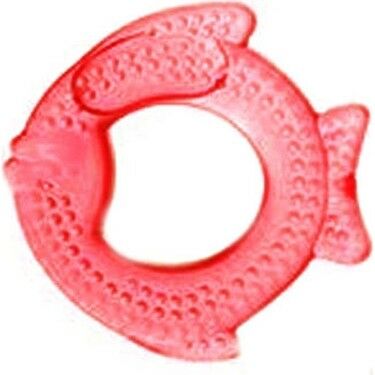 Wee Baby Desenli Sulu Diş Halkası - Kırmızı Balık