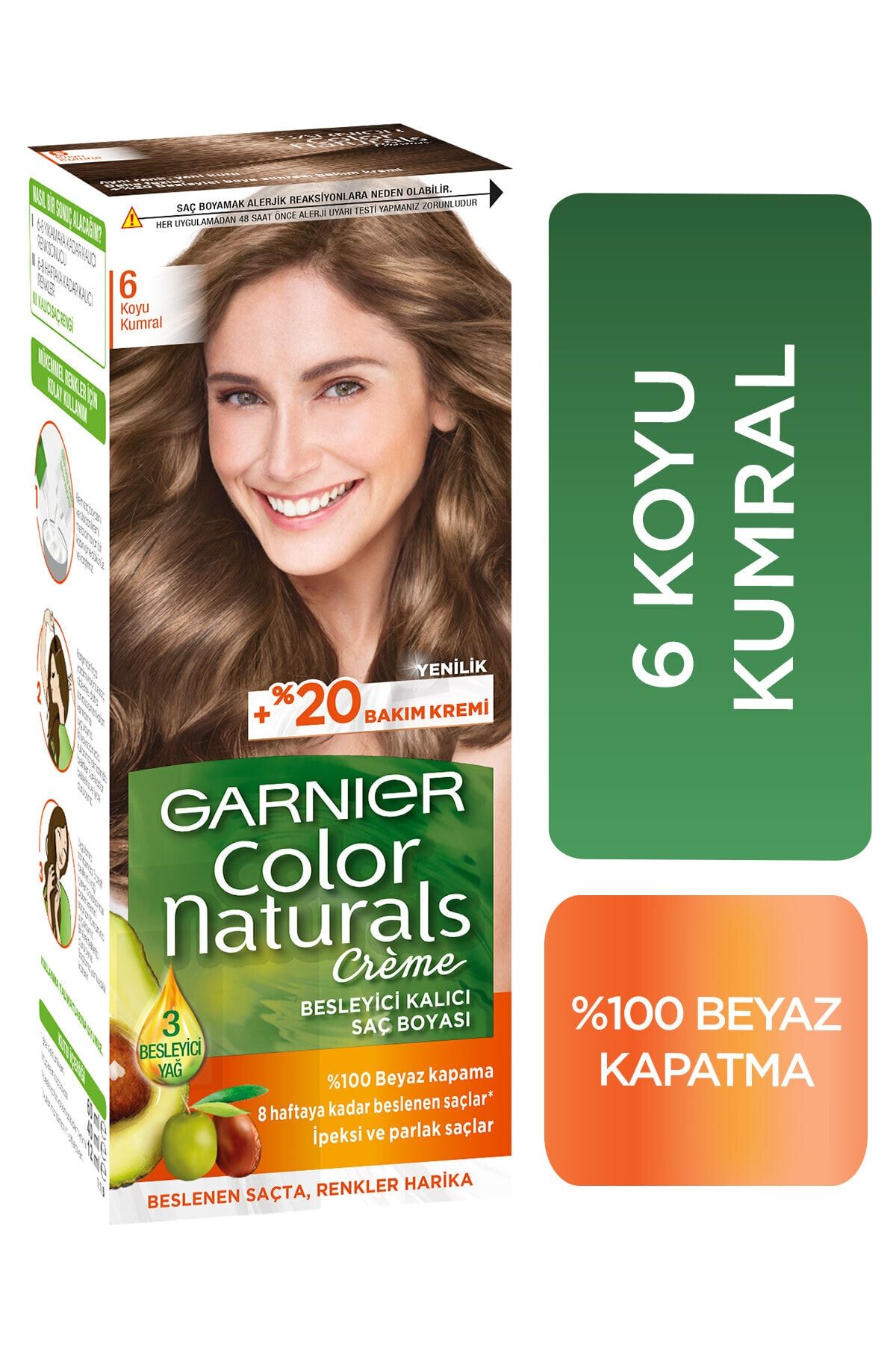 Garnier Colour Natural Boya - 6 Koyu Kumral