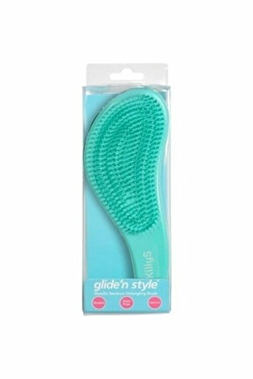 Glide'n Style GS-247 Metalik Gökkuşağı Ergonomik Saç Açma Tarama Fırçası