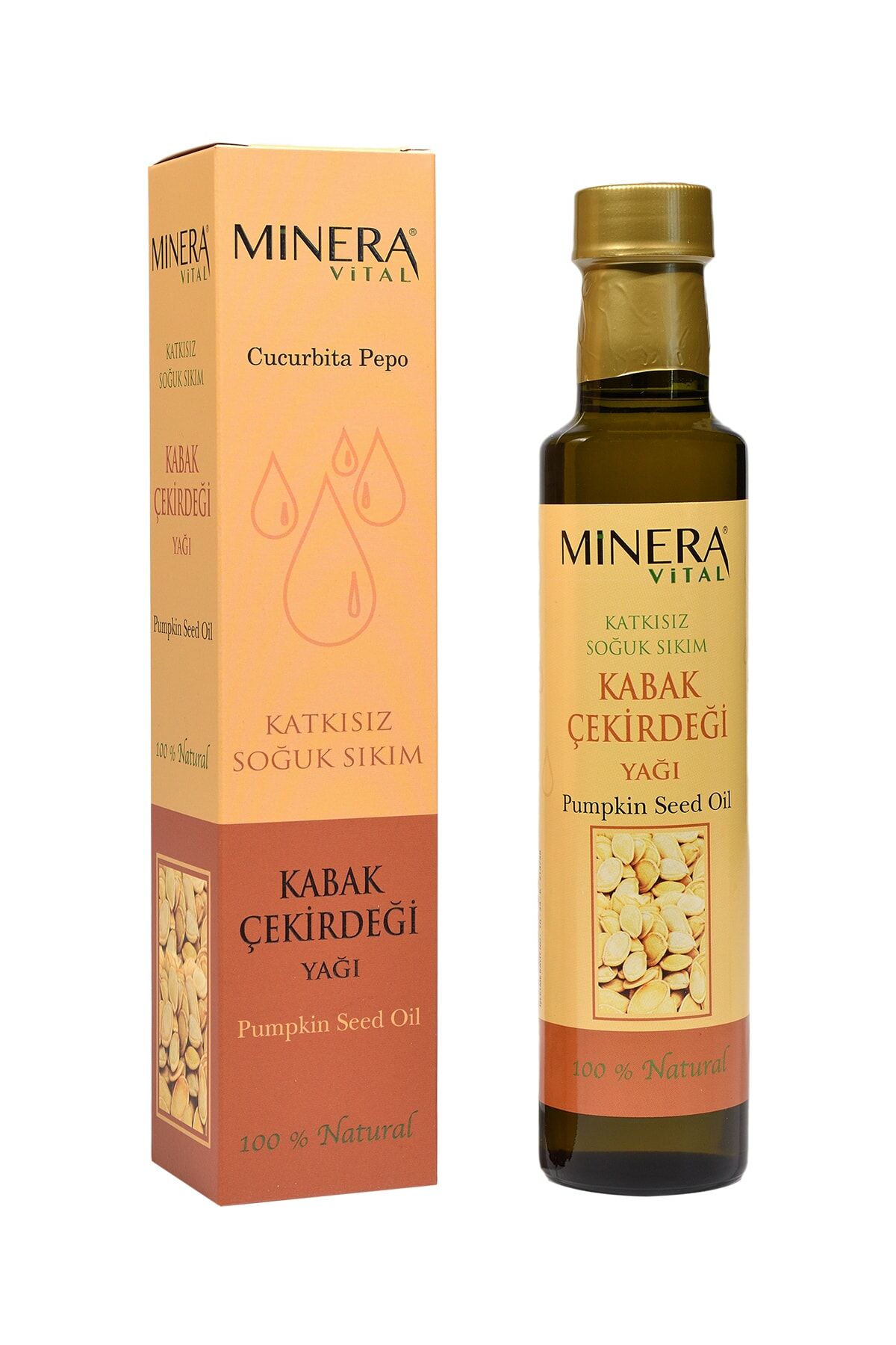 Minera Vital Kabak Çekirdeği Yağı 250 ml (Soğuk Pres)
