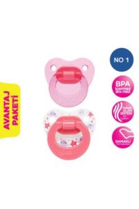Wee Baby 437 Yalancı Emzik Damaklı No:1 2'li - Kırmızı