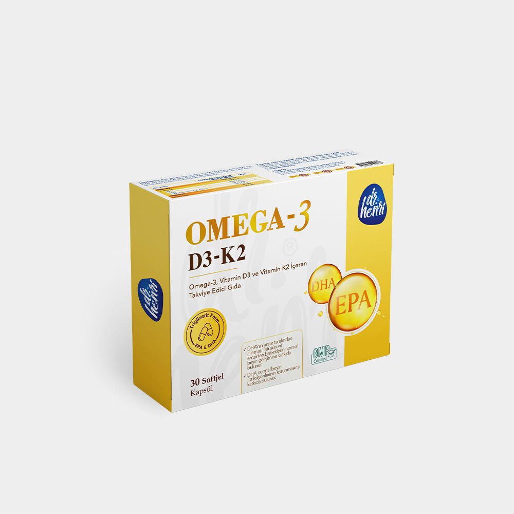 Dr. Henri Omega 3 D3 K2 30 Softjel Kapsül