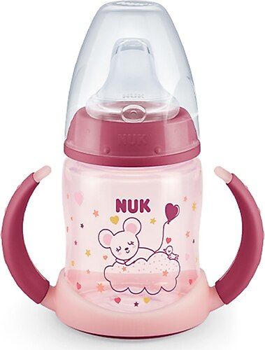 Nuk First Choice Plus Learner Glow Karanlıkta Parlayan PP Biberon 150 ml - Pembe