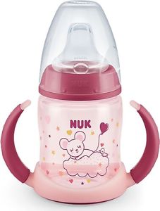 Nuk First Choice Plus Learner Glow Karanlıkta Parlayan PP Biberon 150 ml - Pembe