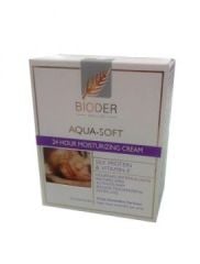 Bioder Aqua-Soft Karma Ve Yağlı Ciltler İçin 24 Saat Nemlendirici Yüz Kremi 50 Ml