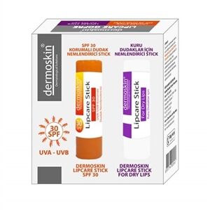 Dermoskin Lipcare Stick + Lipcare Stick SPF30