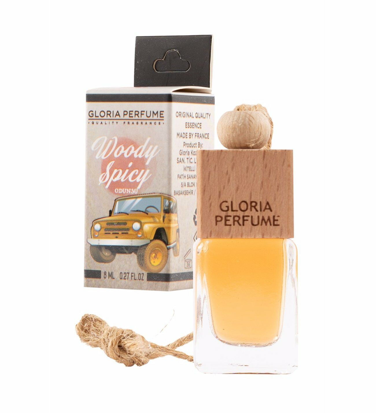 Gloria Ahşap Başlık Odunsu Oto Kokusu 8 ml