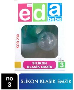 Eda Bebe Silikon Klasik Emzik No:3